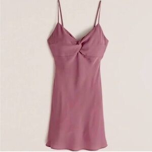 Abercrombie & Fitch Pink Twist Front Dress